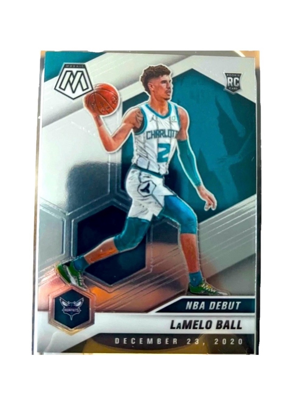 LaMelo Ball 2020 Panini Mosaic #262 NBA Debut Charlotte Hornets Rookie Card